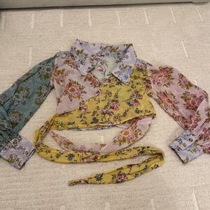 Free People Wrap Shirt Size Small